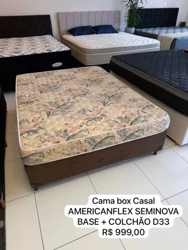 Cama Box Casal Americanflex SEMINOVA com ENTREGA