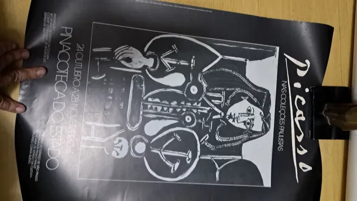 Lindo pôster  de Pablo Picasso 1982 Pinacoteca em dinheiro 