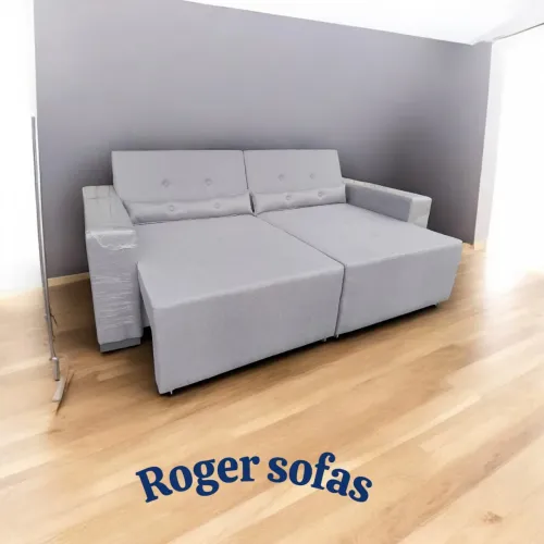 Sofa retratil 4 lugares cobertura nova com 2.20 largura 