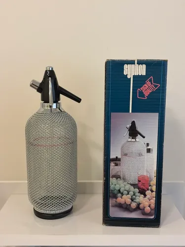 Sifão para bebidas vintage - soda siphon (na caixa)