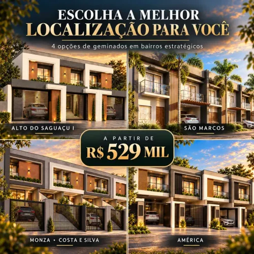Sobrado para venda com 120 metros quadrados com 3 quartos em Centro - Joinville - SC