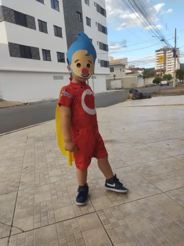 Fantasia do herói do coração com a máscara .