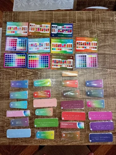 Lote Cartelas de Coloração Pessoal (12 Estações) + Círculo Cromático e Gabaritos