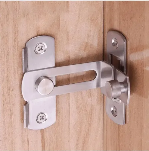 FECHO TRAVA TRANCA ANGULAR EM L 90° INOX