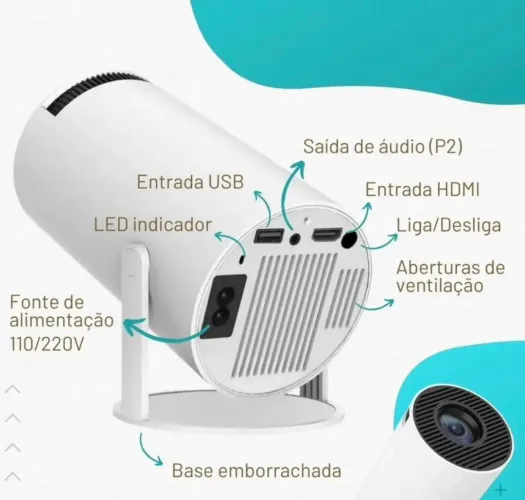 PROJETOR PORTÁTIL COM WI-FI