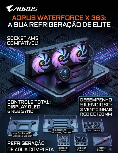Water Cooler Aorus Elite Waterforce X360