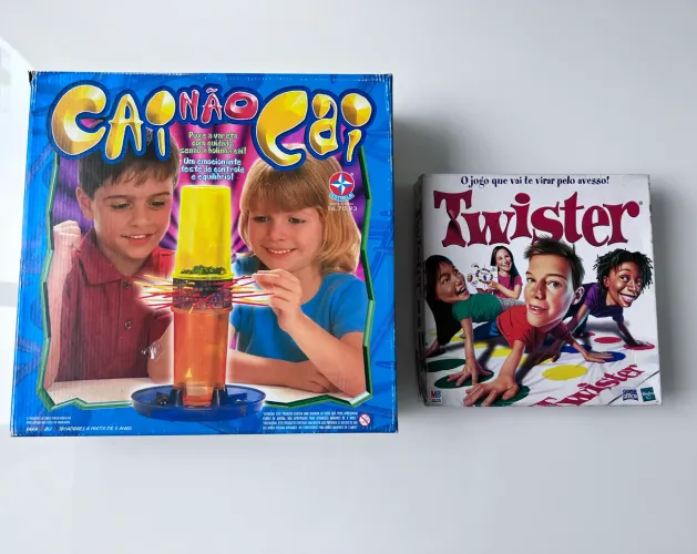 Jogos Cai não cai + Twister