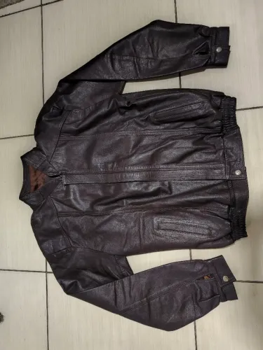 Jaqueta de couro legítimo, XL/ GG, fabricação Argentina, Zero