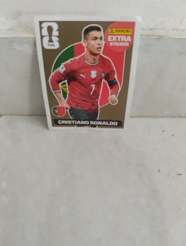 FIGURINHA COPA 26 CRISTIANO RONALDO DOURADA LEGEND