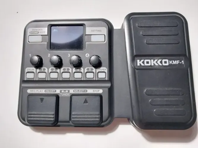 Pedaleira Guitarra Multiefeitos Kokko Kmf-1 Preto