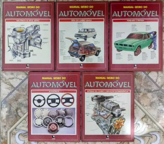 Coleção Manual Globo Do Automóvel 5 Livros