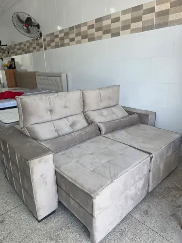 Sofá Retrátil e Reclinável Luxo Entrega imediata 