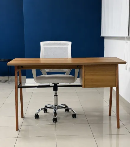 Conjunto Home Office Abra Casa - Escrivaninha Vintage + Cadeira Itália Relax