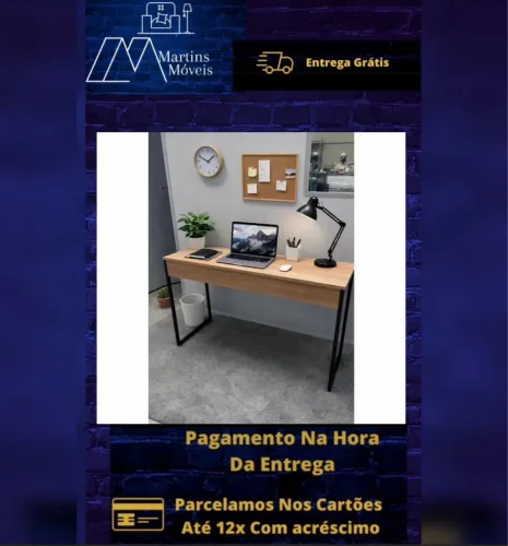 GRANDE PROMOÇÃO*MESA EM L ESCRITÓRIO ENTREGA GRÁTIS ACEITA CARTÃO
