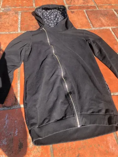 Moletom Preto Zíper Assimétrico | Streetwear / Techwear