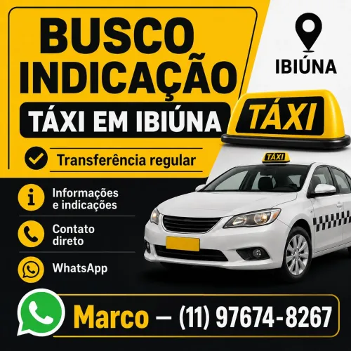 Taxi em ibiuna - SP