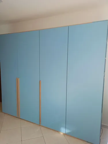 Guarda Roupa Azul Grande - Loja Solevita Shopping ID