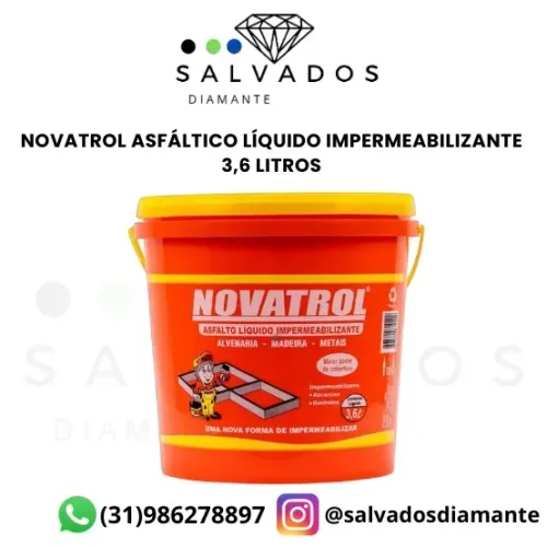 Novatrol Asfáltico Líquido 3,6 litros - NOVO