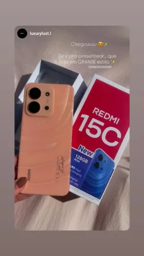 Smartphone Xiaomi 15C laranja !!!Lacrado na caixa 