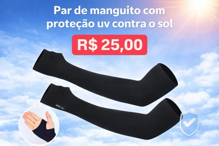 Par de manguito com proteção uv