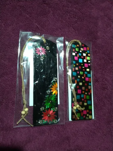 Marca página artesanal de palha de trigo