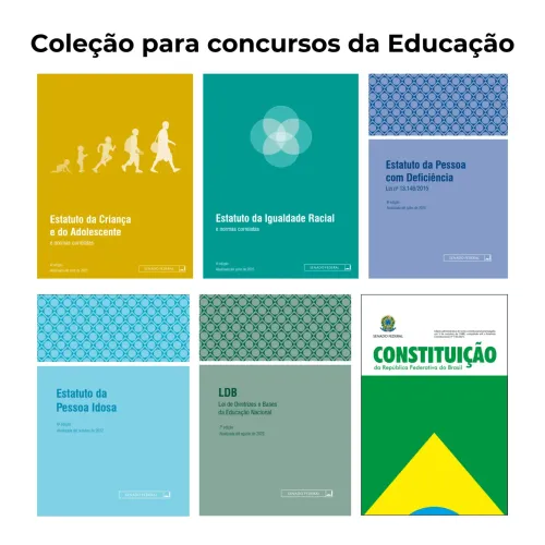 Coleção para Concursos da Educação: ECA, LDB, CONSTITUIÇÃO, DEMAIS ESTATUTOS
