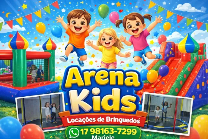 Arena Kids locações de brinquedos infláveis e pula-pula