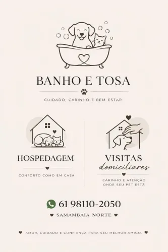 Hospedagem/ Banho e tosa