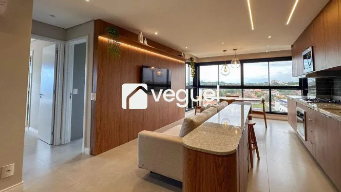 Apartamento mobiliado de 66m² com 2 suítes para alugar no bairro Nova Campinas, Campinas/S