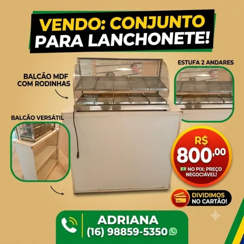Balcão e estufa
