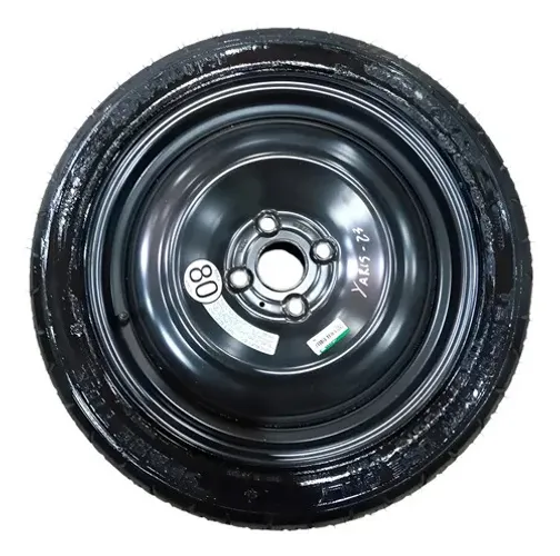 Roda Estepe T125/70 D16 Toyota Yaris Ano 2022 2023 Preto