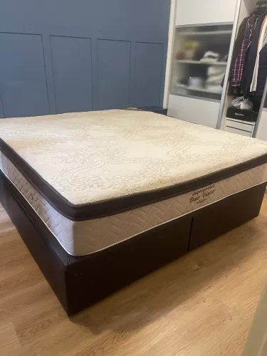 Cama King Ortobom com Baú