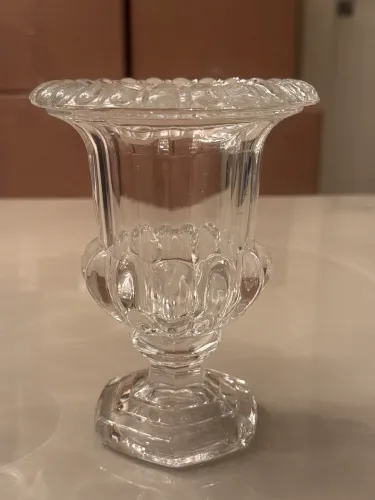 Taça de vidro compoteira de cristal