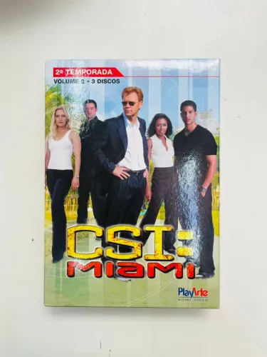 BOX DVD - CSI MIAMI SEGUNDA TEMPORADA - VOLUME 2 - 3 DISCOS . ORIGINAL