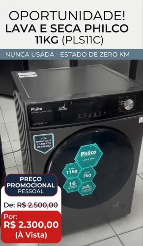 Lava e seca Philco 11kg NUNCA USADA