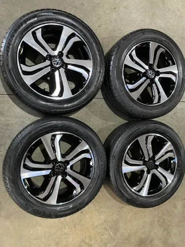 Rodas aro 16 4/100 Volkswagen + pneus seminovos