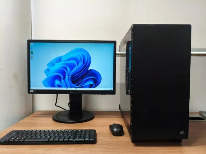 Workstation Cpu Amd Ryzen 3500.0 MHz Ssd NVMe 1TB Ram 32GB + Monitor LED 22"