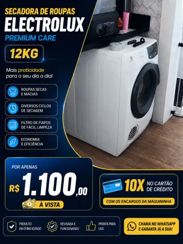 Secadora de Roupas Electrolux Premium Care 12kg 220v - Revisada e Pronta para Uso