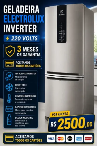 Geladeira Brastemp inverse 110w