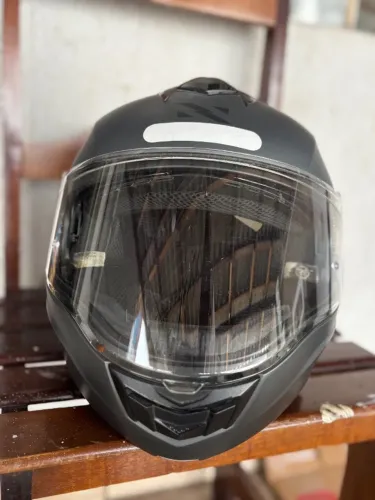 Capacete Norisk Motion Cinza Grafite Escamoteável Tam. 56
