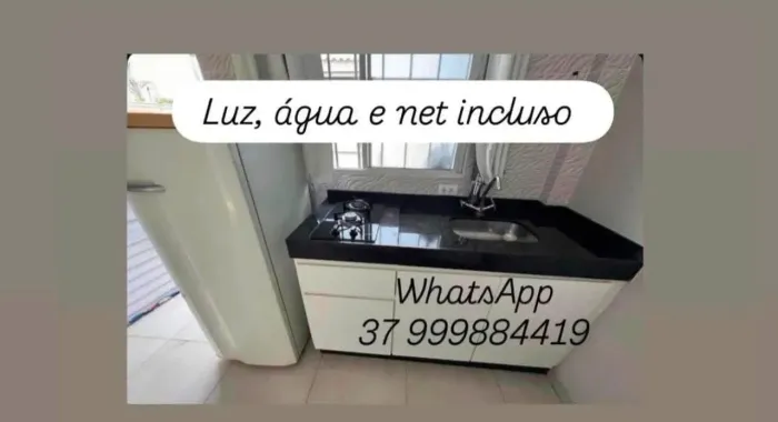 MINI APARTAMENTO MOBILIADO AR E GARAGEM