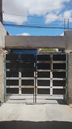 Portão de ferro duas banda