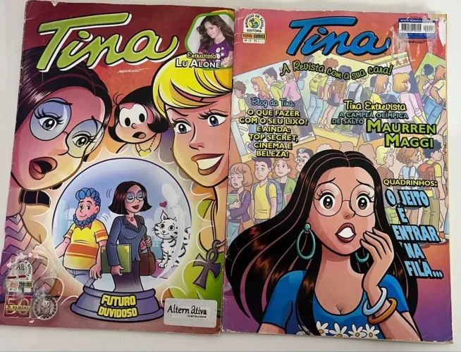 2 Revistas Tina Turma da Mônica