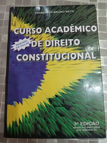 Livro Curso acadêmico de Direito constitucional