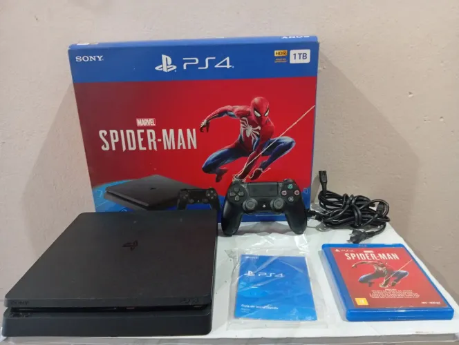 DESBLOQUE@DO Playstation 4 Slim HD 1 terá, completo com caixa