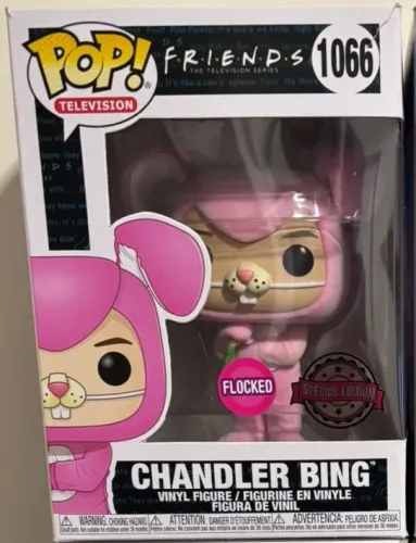 Funko Pop Friends: 1066 Chandler Bing EDIÇÃO ESPECIAL FLOCKED - ORIGINAL ( na caixa )