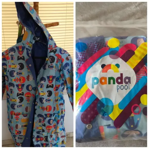 Capas de Chuva PANDA POOL Tamanhos 6 e 8 anos. R$100 cada.