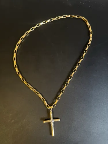 Corrente e Pingente de Ouro 18k - 33,24g