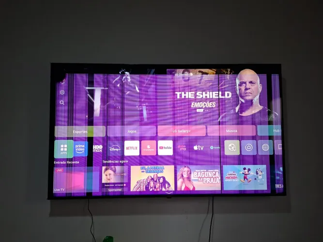 TV LG 55 4K 55UR8750PSA Para Peças - Liga Normal
