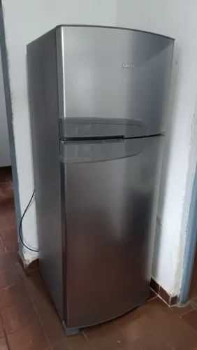 Consul Frost Free Duplex 340 litros com Prateleiras Altura Flex cor inox